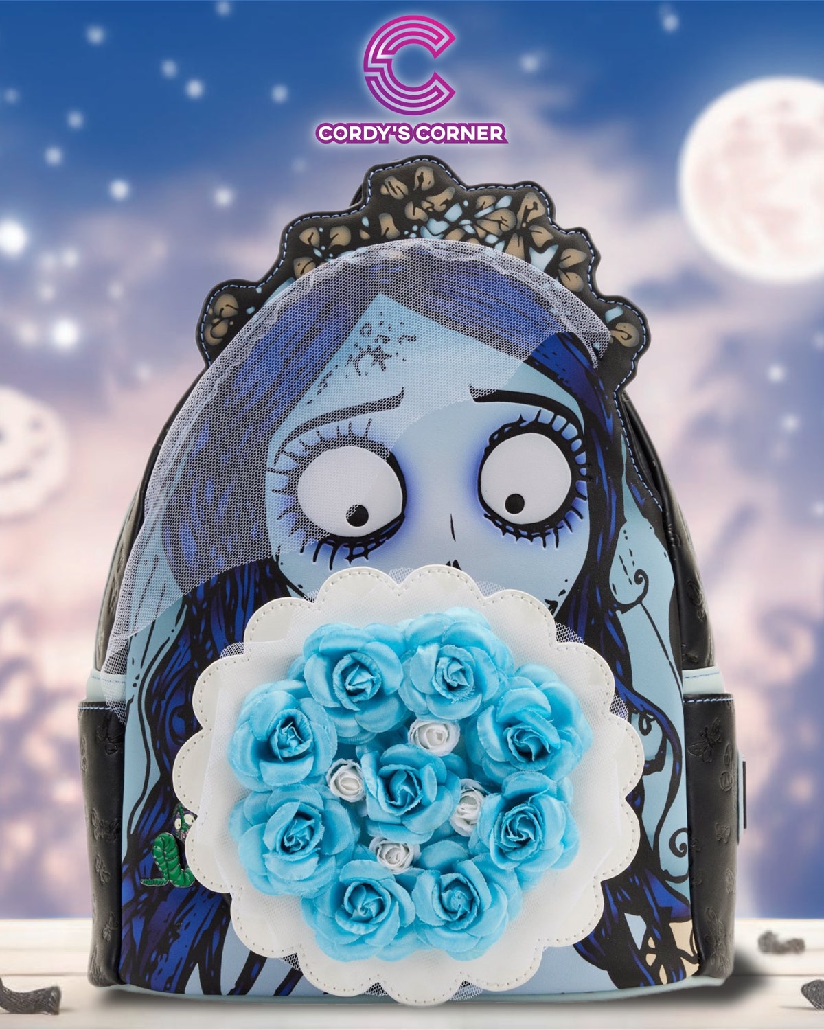 Corpse Bride Emily Bouquet Mini Backpack loungefly | Cordy's