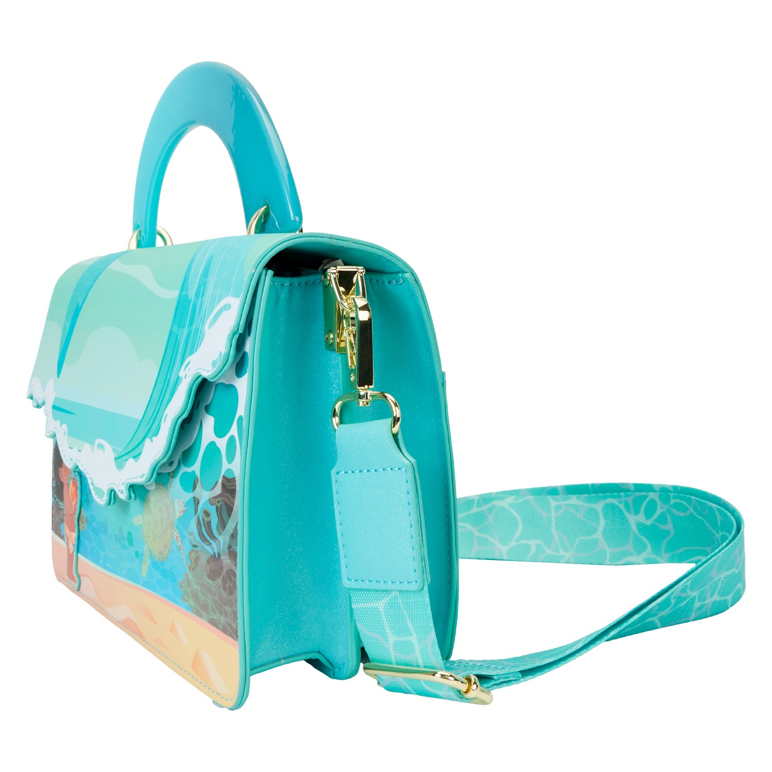 DISNEY MOANA OCEAN WAVE HANDLE CROSSBODY BAG | Cordy's Corner