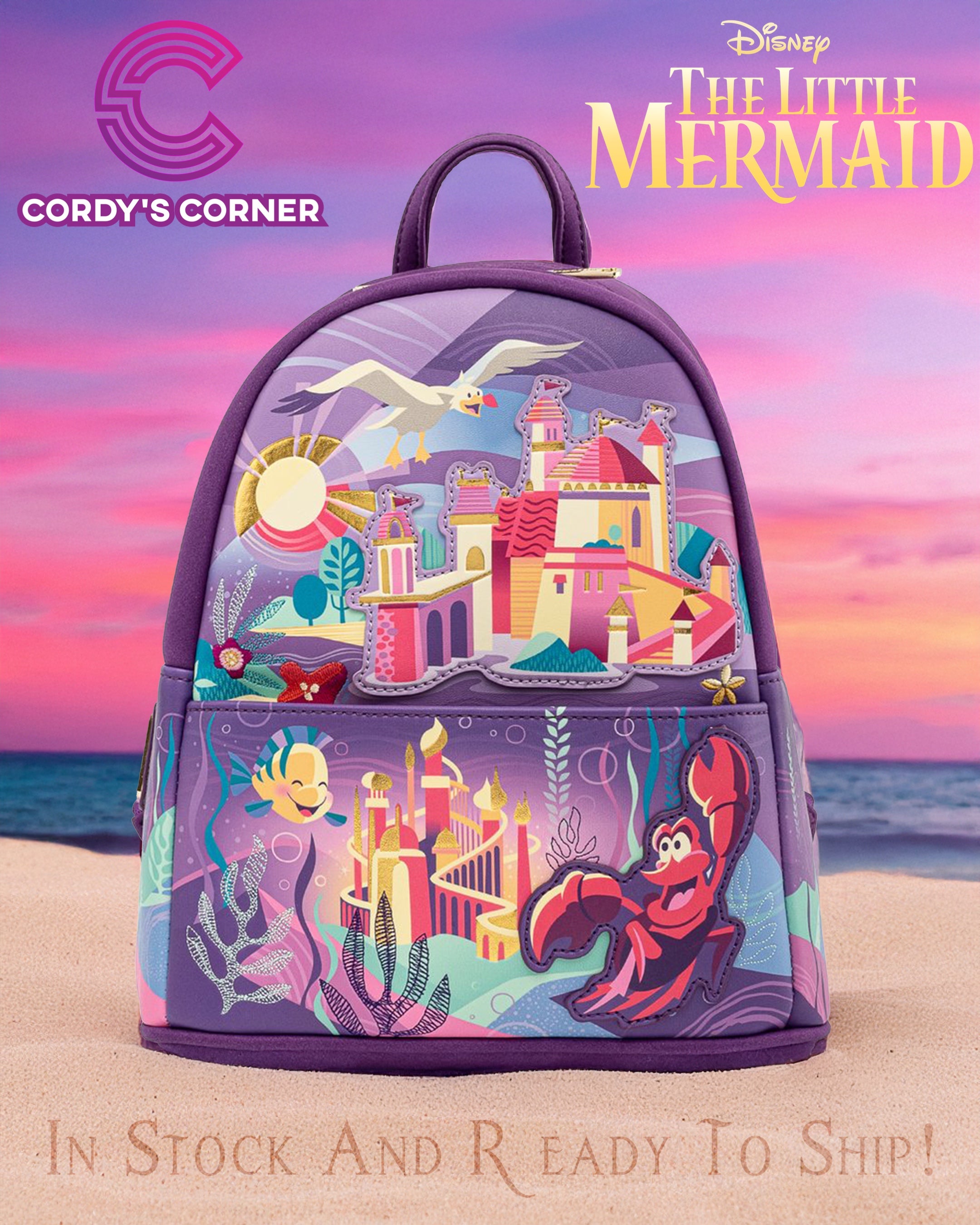 Ariel Castle Collection Mini Backpack Loungefly | Cordy's Corner