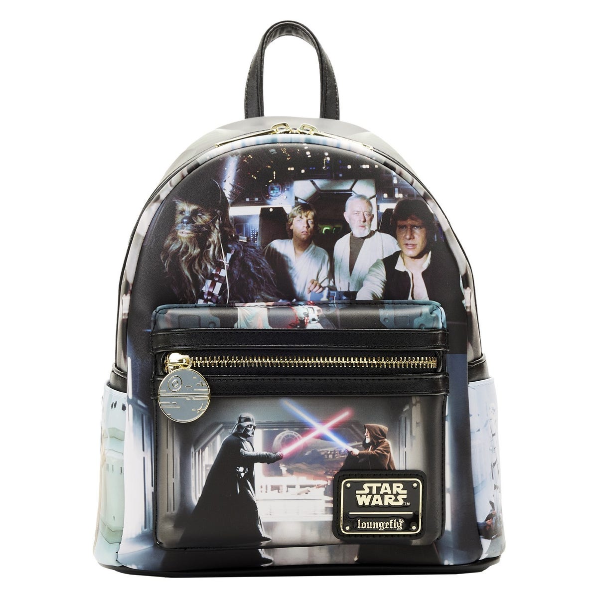 Star Wars A New Hope Final Frame Zip Mini Backpack Loungefly 
