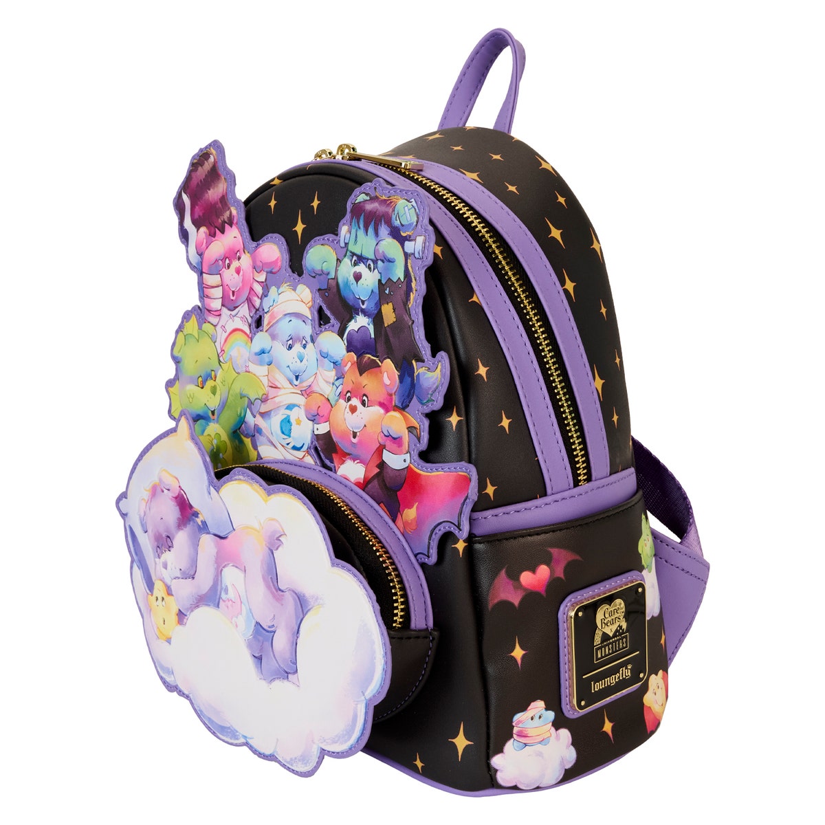 Loungefly Purple Care Bears Halloween Mini Backpack Halloween Mini Care Bear Backpack | Care Bears Accessories main image 3