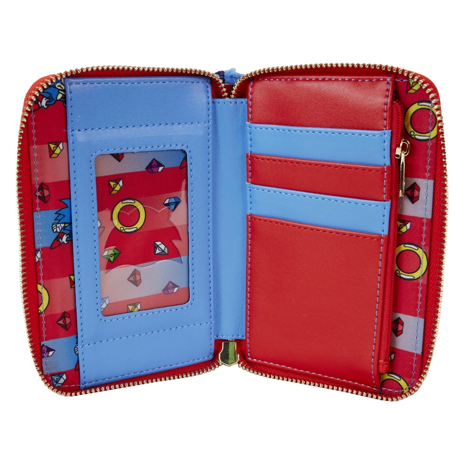Sonic The Hedgehog Classic Cosplay Plush Zip Around Wallet