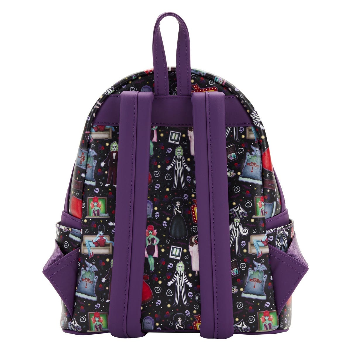 Beetlejuice Icons AOP Mini Backpack Loungefly Cordy's Corner