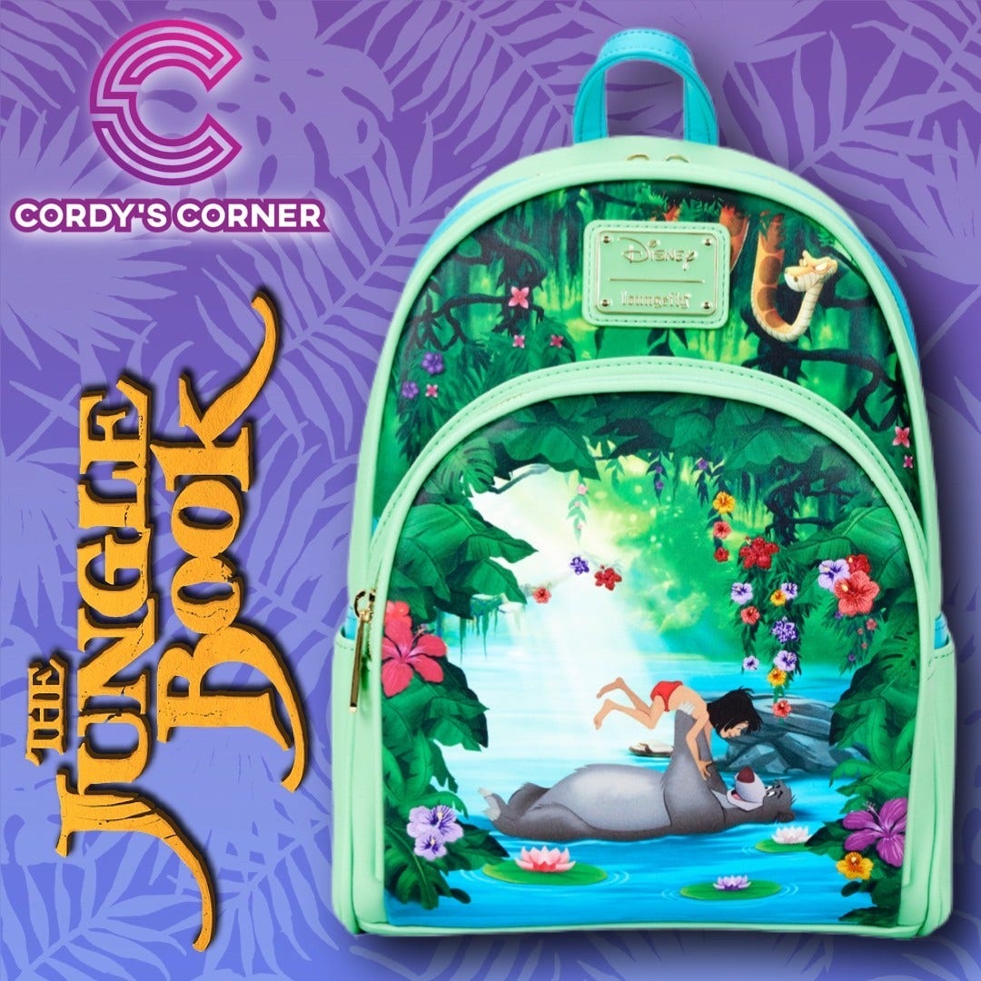 Loungefly Disney Jungle Book Bare Necessities Mini Backpack  display picture 2