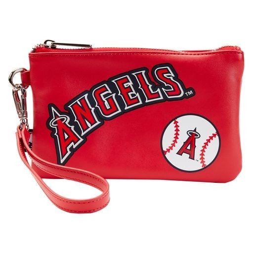 ◆LOUNGE FLY◆MLB LA Angels ポーチ付き バッグ 送料込 MLB LA ANGELS STADIUM CROSS BODY BAG WITH POUCH Loungefly