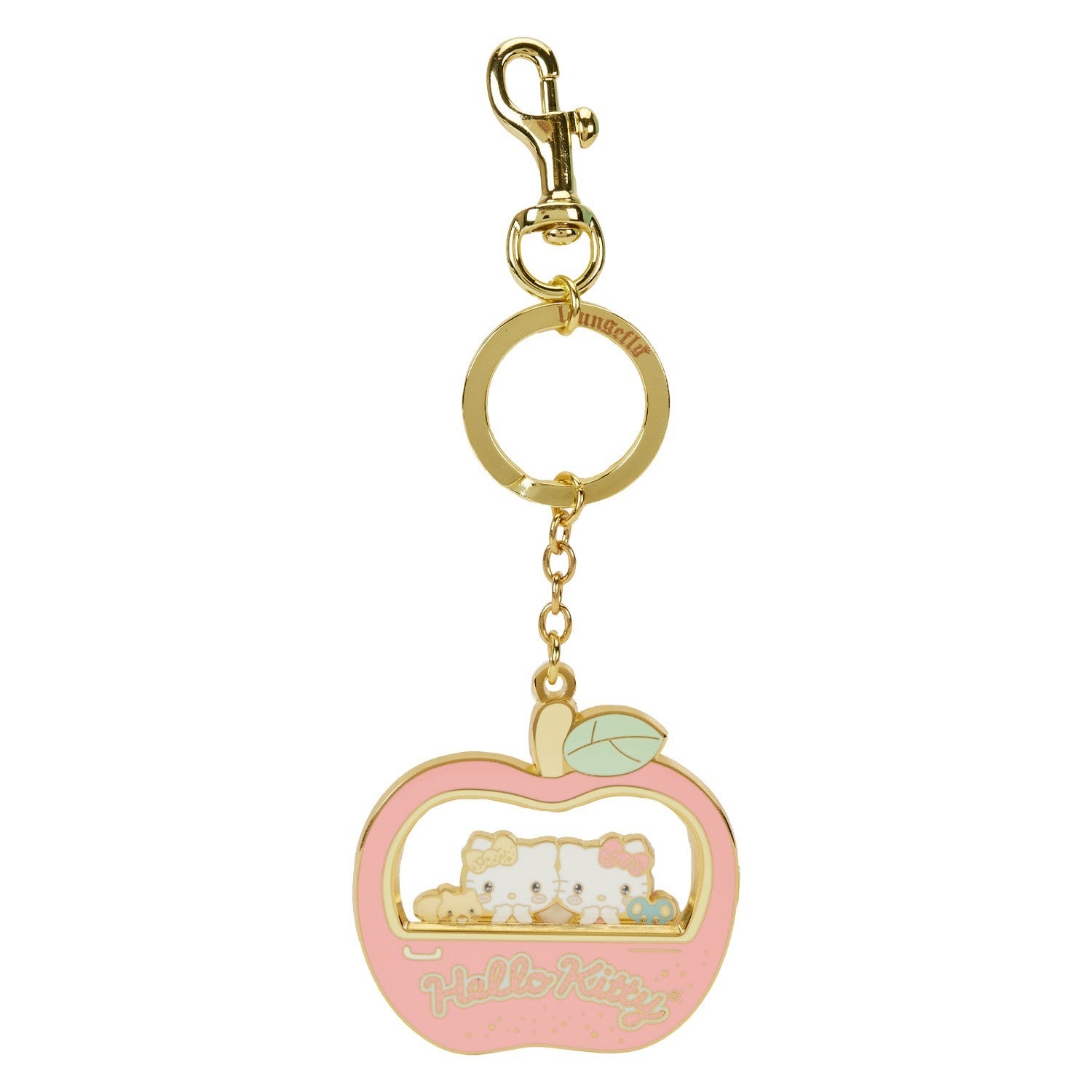 SANRIO HELLO KITTY CARNIVAL APPLE SPINNING KEYCHAIN Loungefly