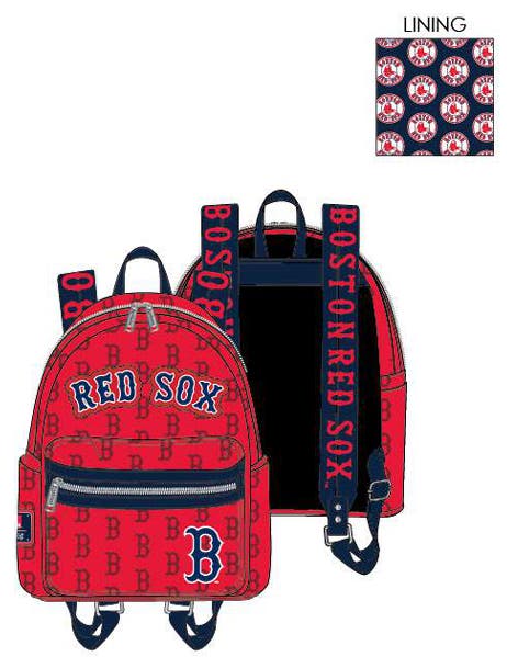 Loungefly MLB Boston Red Sox logo mini backpack | Cordy display picture 1