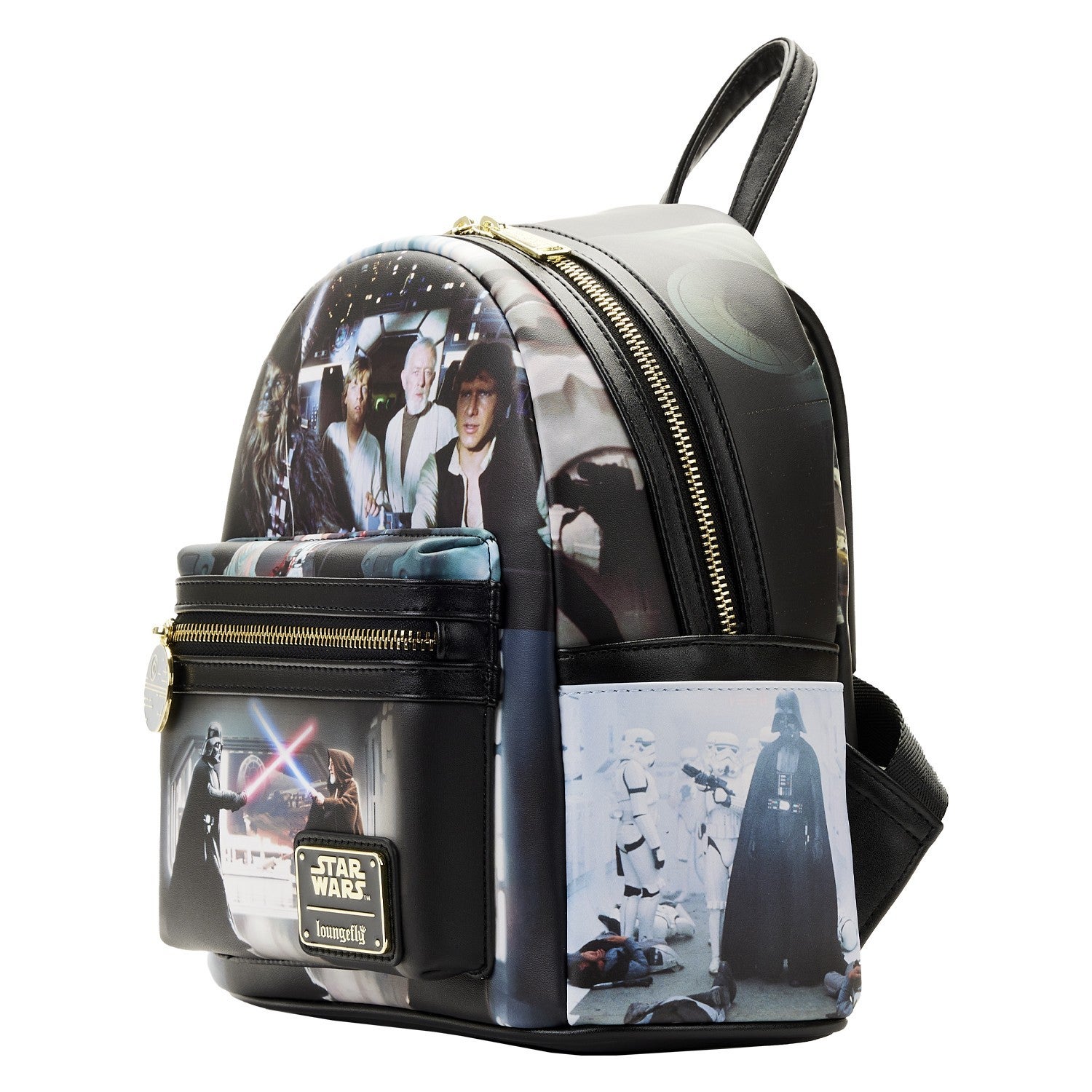 【Loungefly】Loungefly Star Wars オビ＝ワン ミニバックパック Amazon.com | Loungefly Star Wars Obi-Wan Mini Backpack