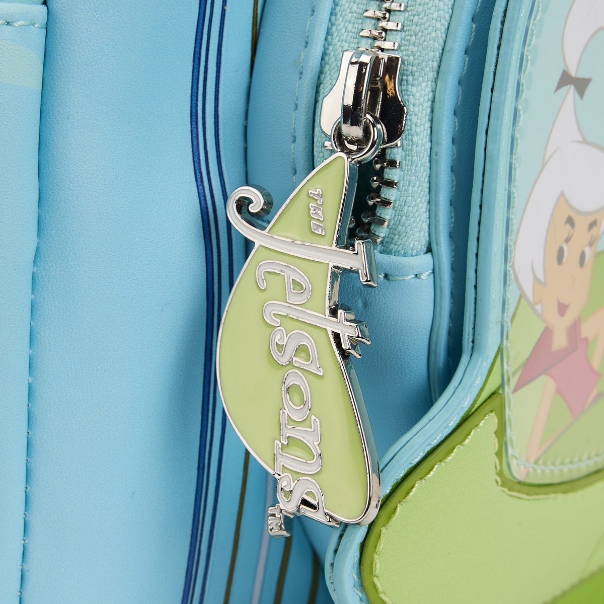 Loungefly Jetsons Light Blue & Lime Green Mini Backpack Loungefly Warner Brothers The Jetsons Spaceship Mini  main image 2
