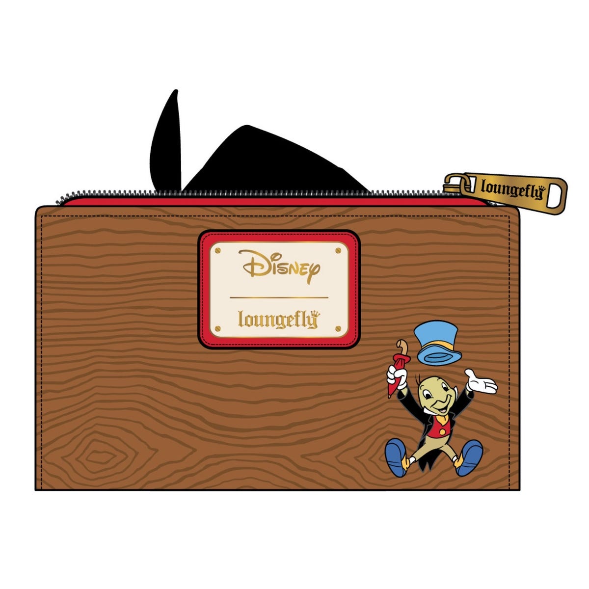 Loungefly Disney Pinocchio Bag and Wallet Amazon.com: Loungefly Disney Pinocchio Peeking Faux Leather  main image 4