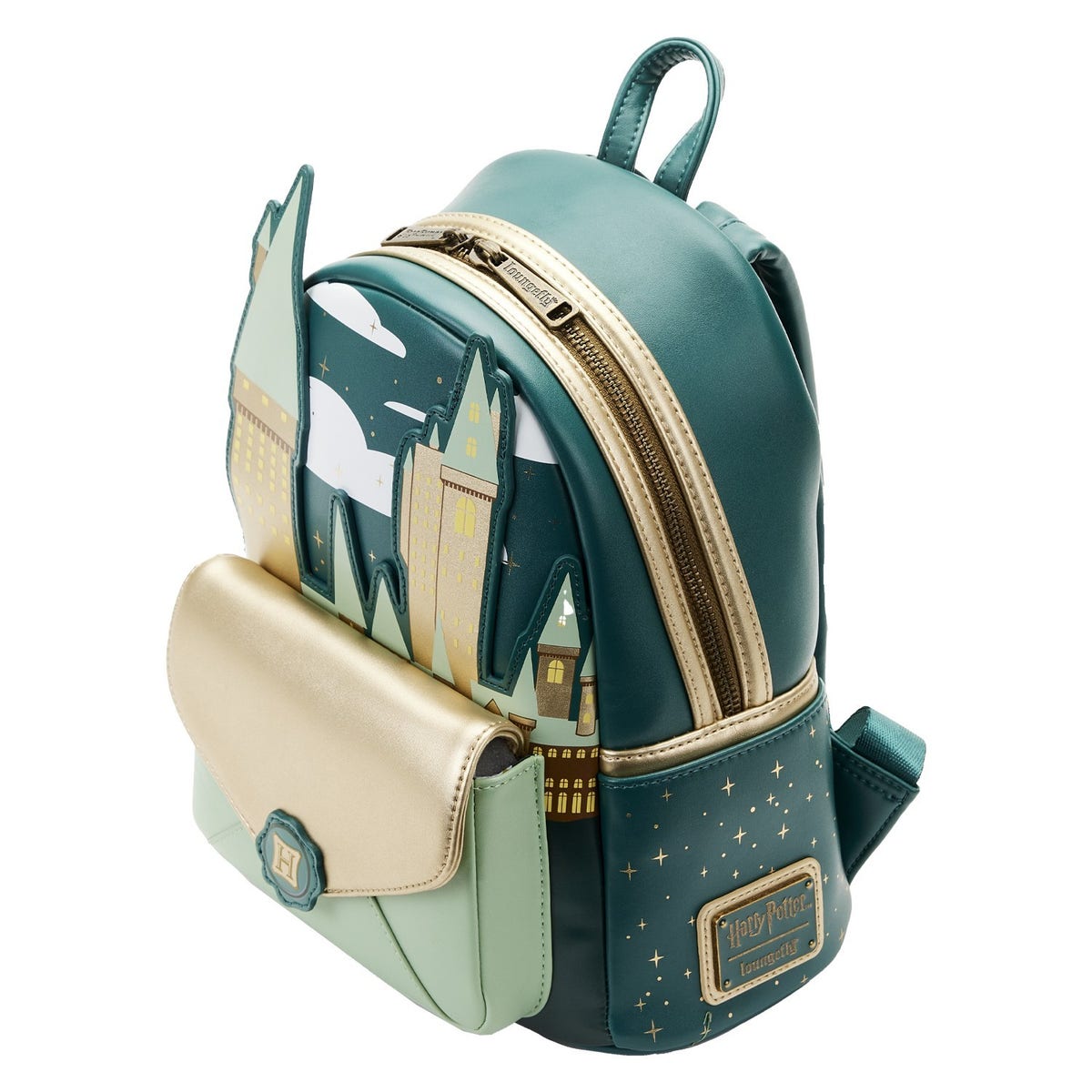 Harry Potter Golden Hogwarts Mini Backpack Loungefly  display picture 1