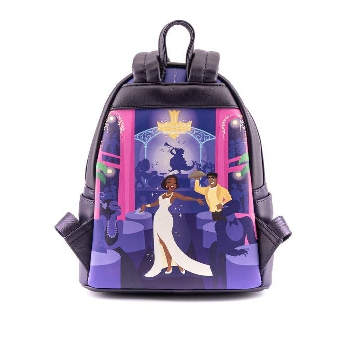 Tiara\'s Palace Pink and Purple loungefly Backpack Tiana main image 3