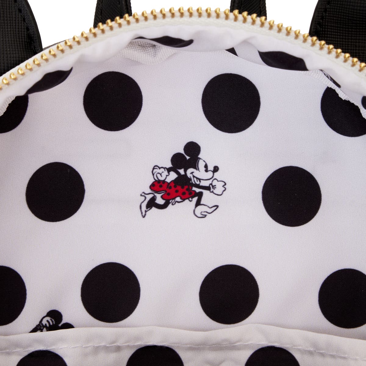 Loungefly Minnie Mouse Rocks the Dots Classic Mini Backpack Amazon.com: Loungefly Disney Minnie Floral Rock The Dots  main image 3