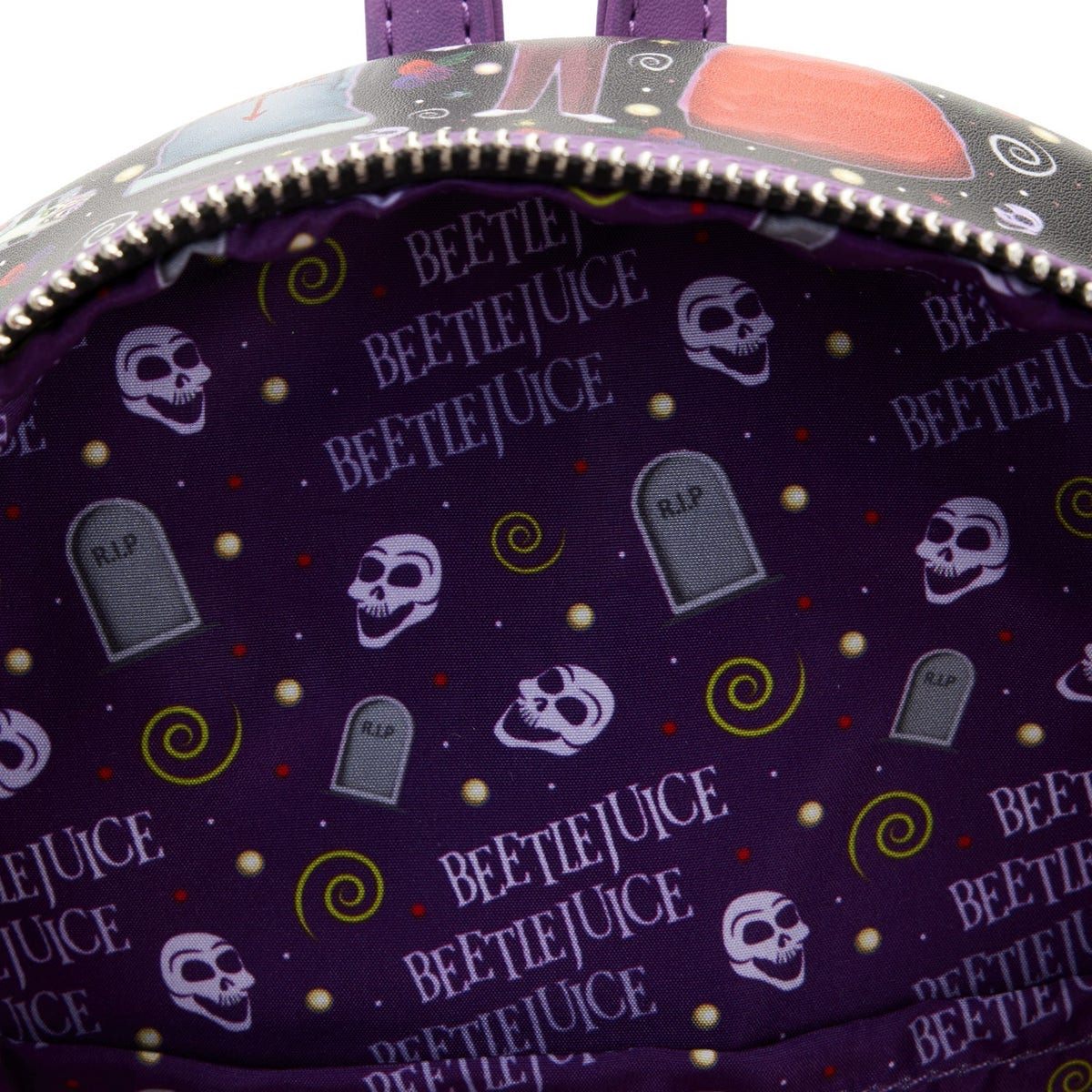 beeteljuice icons mini backpack Beetlejuice Icons AOP Mini Backpack Loungefly