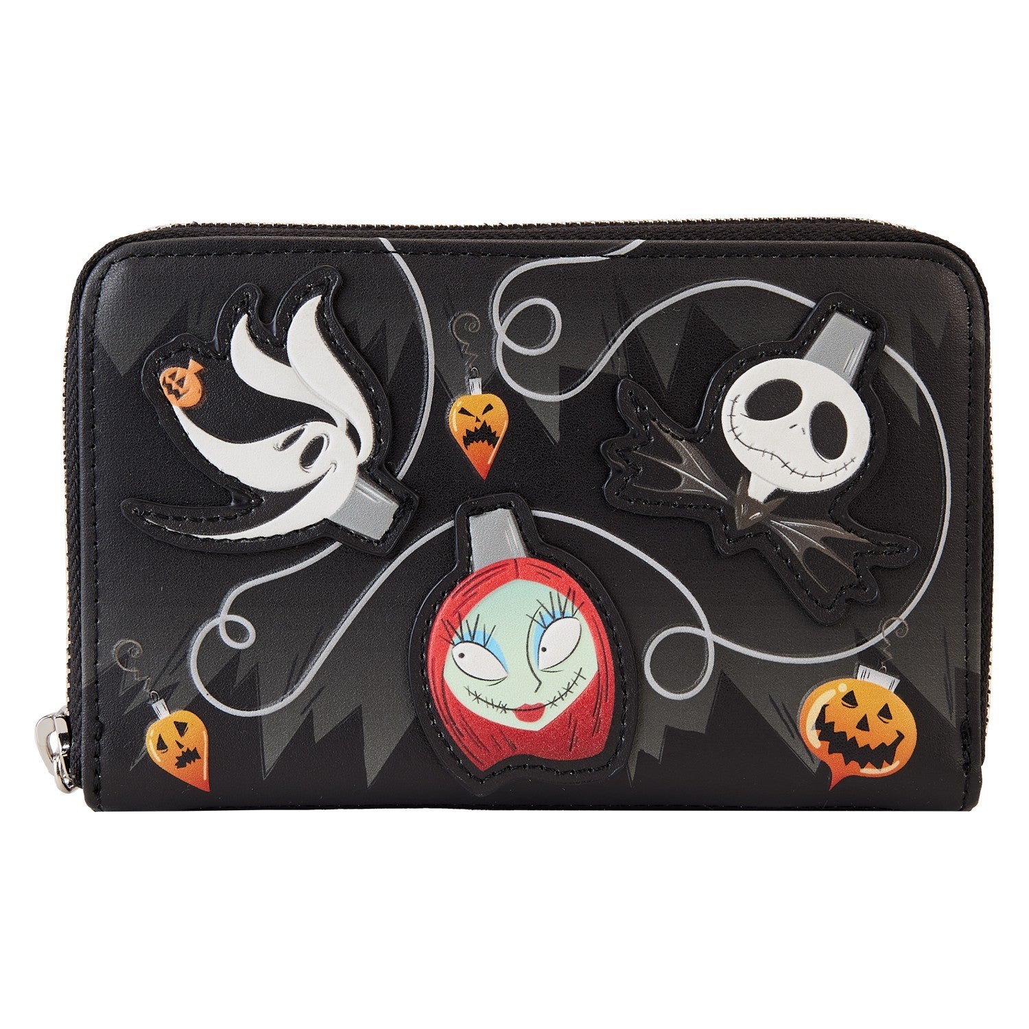 DISNEY NIGHTMARE BEFORE CHRISTMAS TREE LIGHTS ZIP UP WALLET