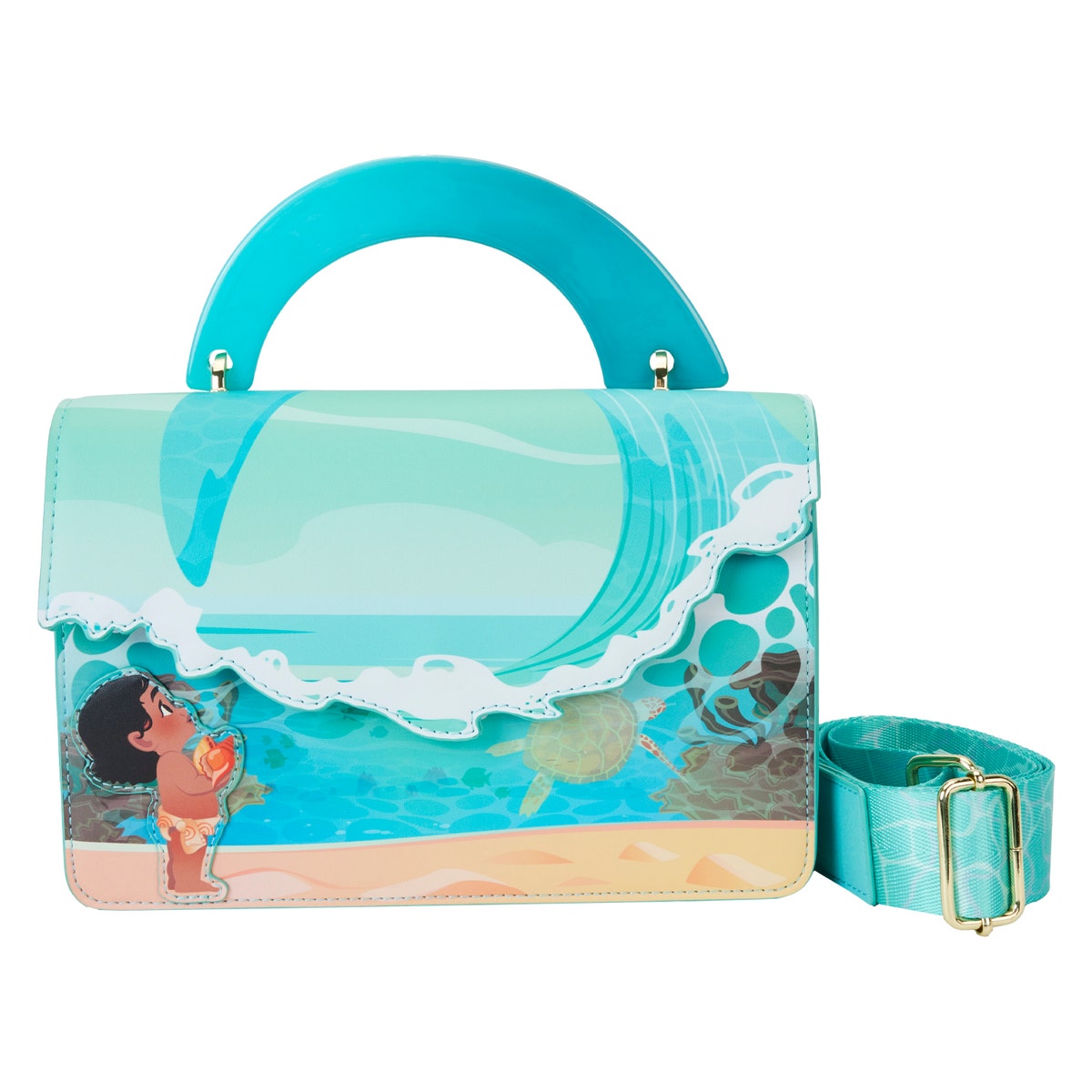 DISNEY MOANA OCEAN WAVE HANDLE CROSSBODY BAG | Cordy display picture 1