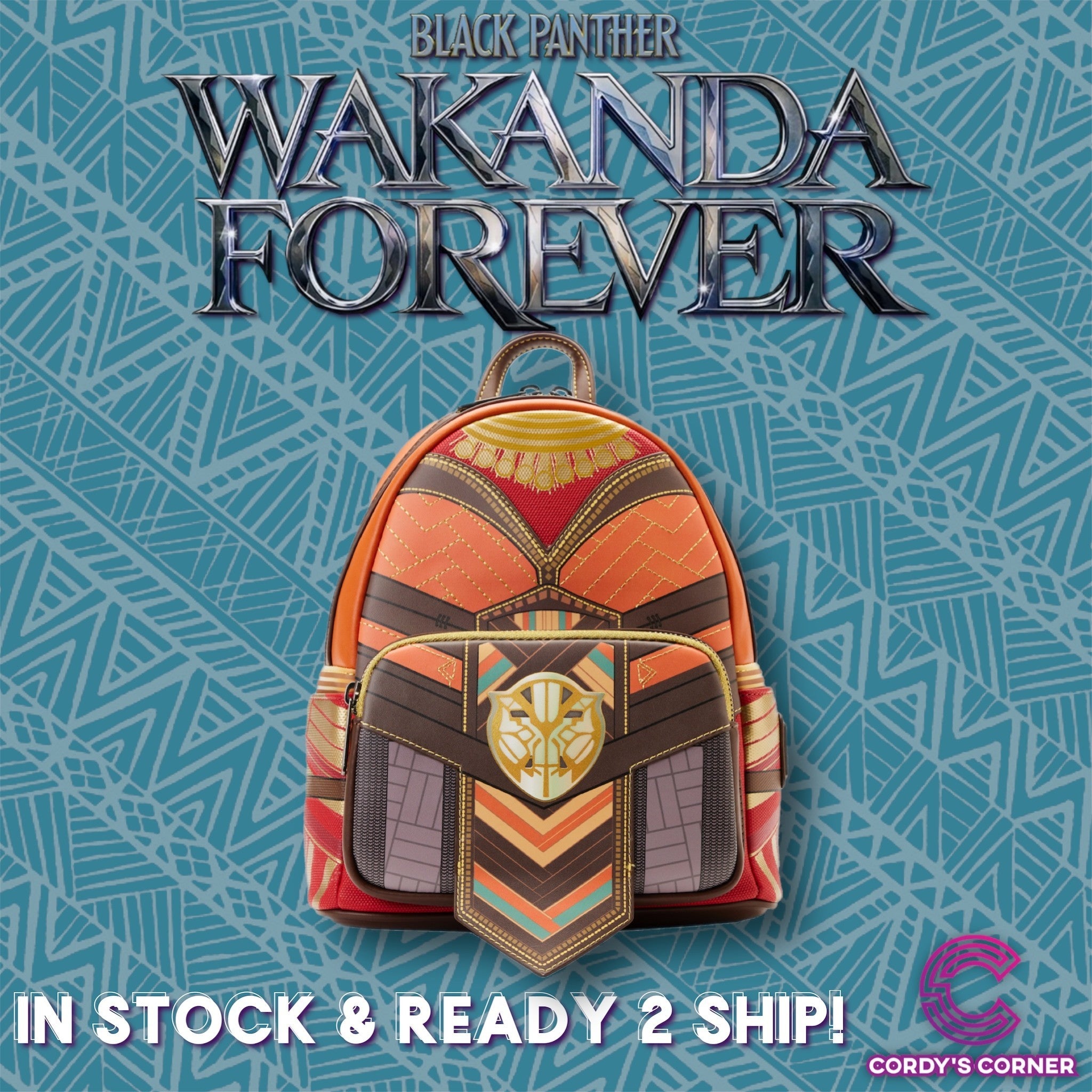 Black Panther Okoye Cosplay Mini Backpack Loungefly  display picture 1