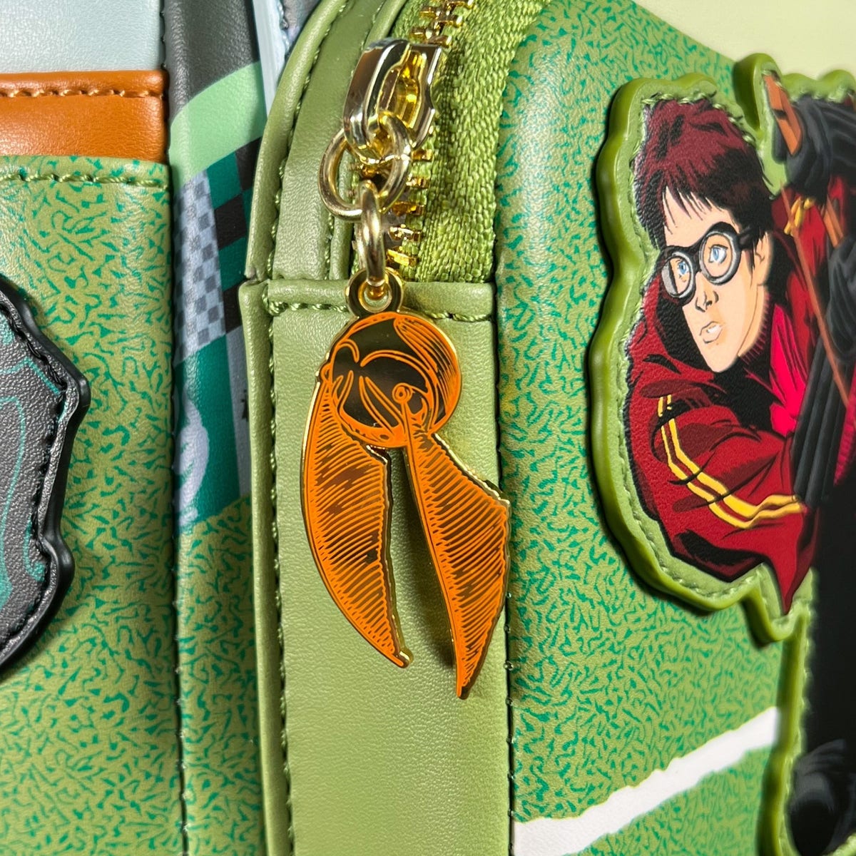 Warner Bros. Harry Potter Quidditch Backpack - Green and Multicolor Quidditch Backpack | Harry Potter | Cinereplicas  main image 3