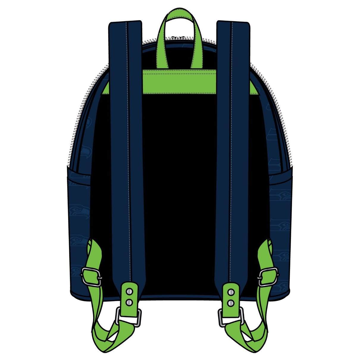 NFL Seattle Seahawks Logo AOP Mini Backpack | Cordy display picture 2