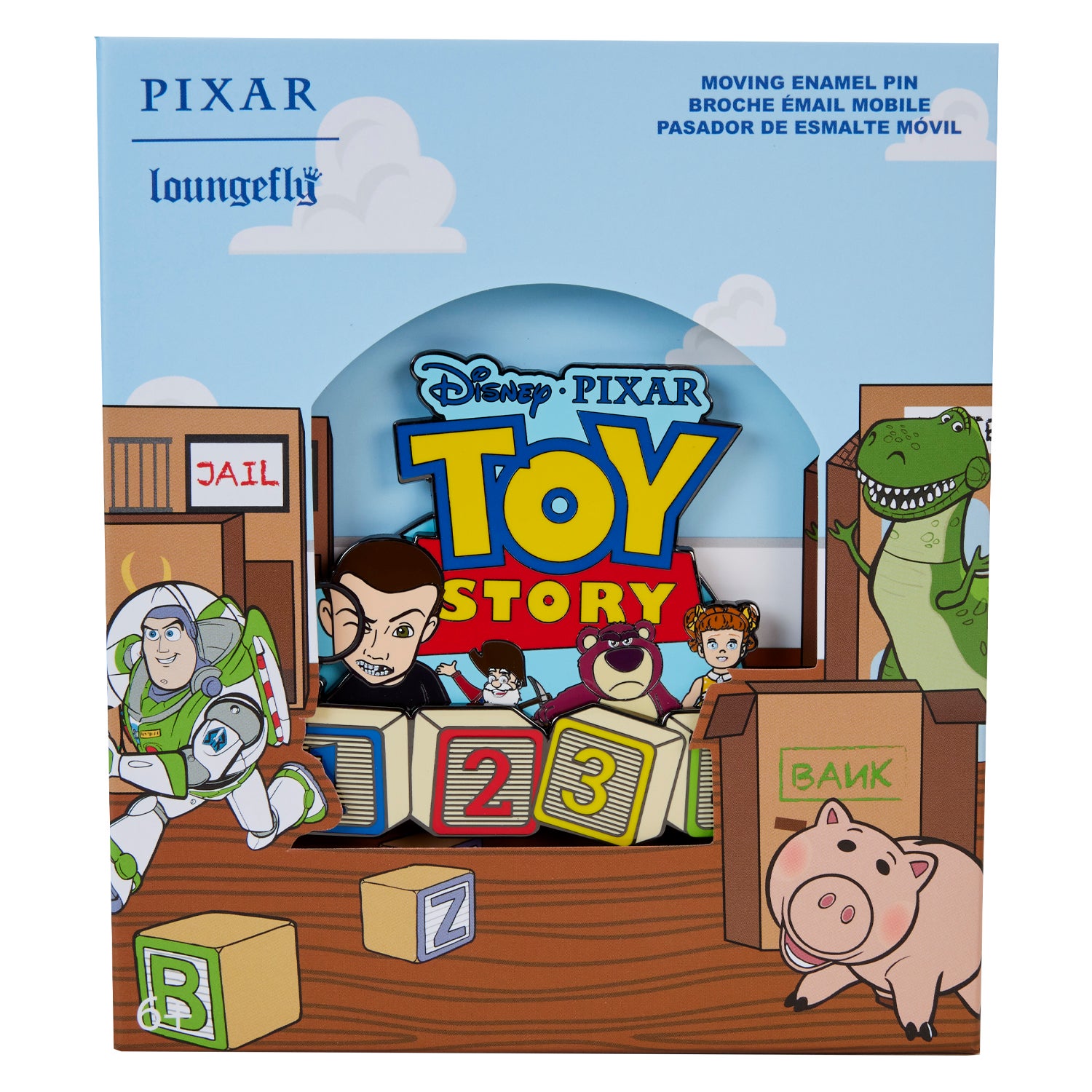 【Loungefly】WonderCon Limited Box Sliding Pin Mickey & Friends Winter Wonderland 3
