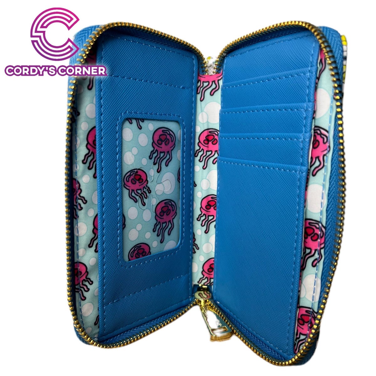 Loungefly SpongeBob Tattoo style Blue and White mini Backpack Set sail for Bikini Bottom with this Loungefly SpongeBob  main image 3