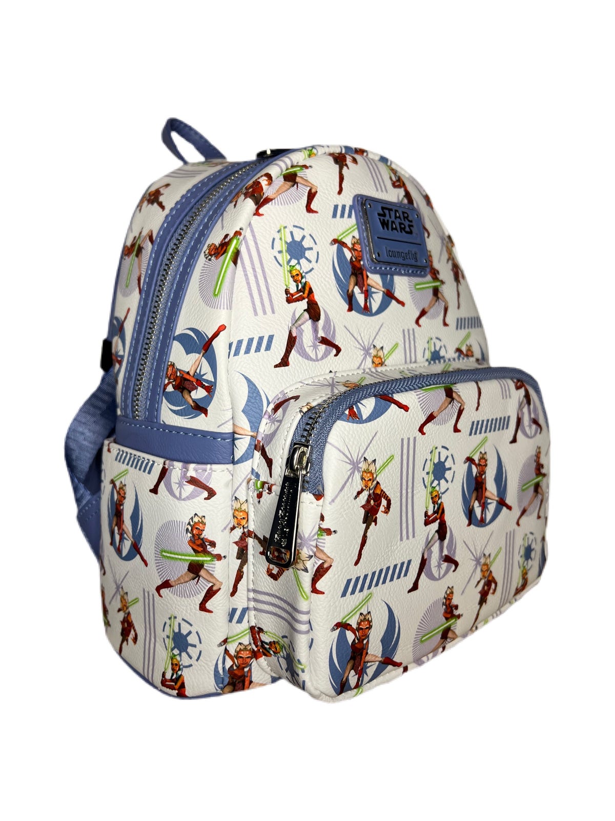 Cordy\'s Corner Exclusive Ahsoka Tano Loungefly Mini Backpack BNWT Ready To Ship! The Mandalorian Ahsoka & Grogu Precious Cargo Mini Backpack  main image 2