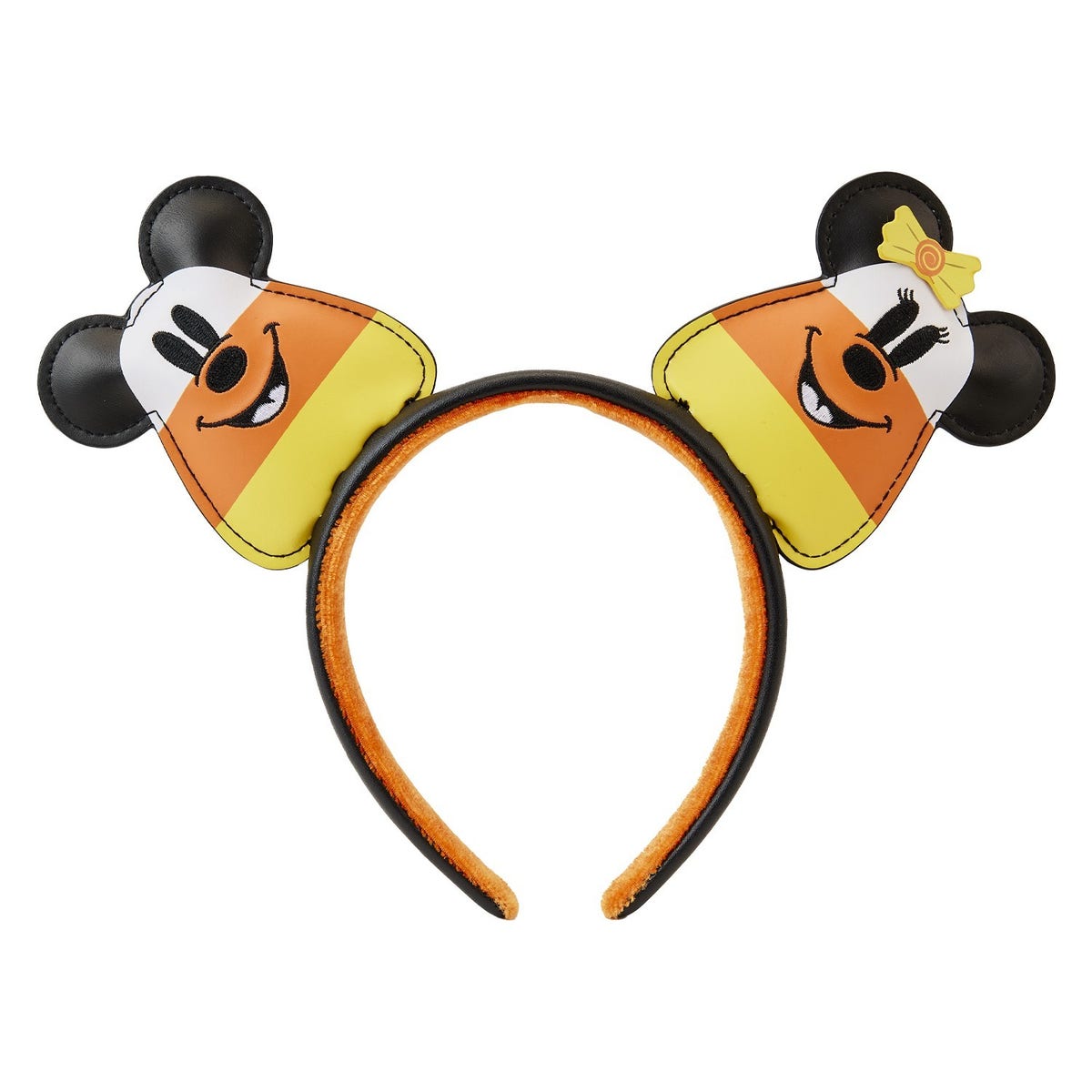 DISNEY CANDY CORN MICKEY AND MINNIE EARS HEADBAND Loungefly 