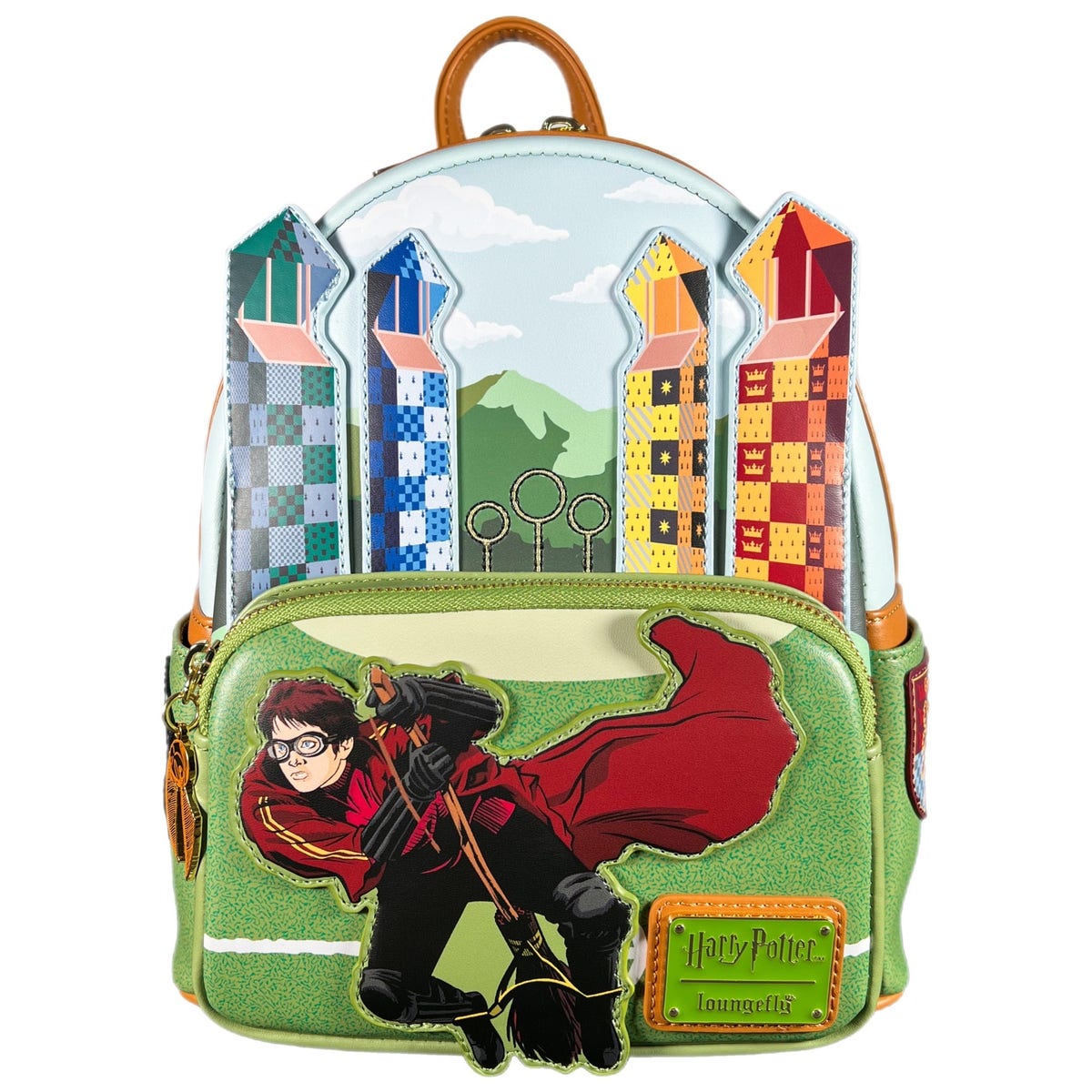 Warner Bros. Harry Potter Quidditch Backpack - Green and Multicolor Quidditch Backpack | Harry Potter | Cinereplicas  main image 4