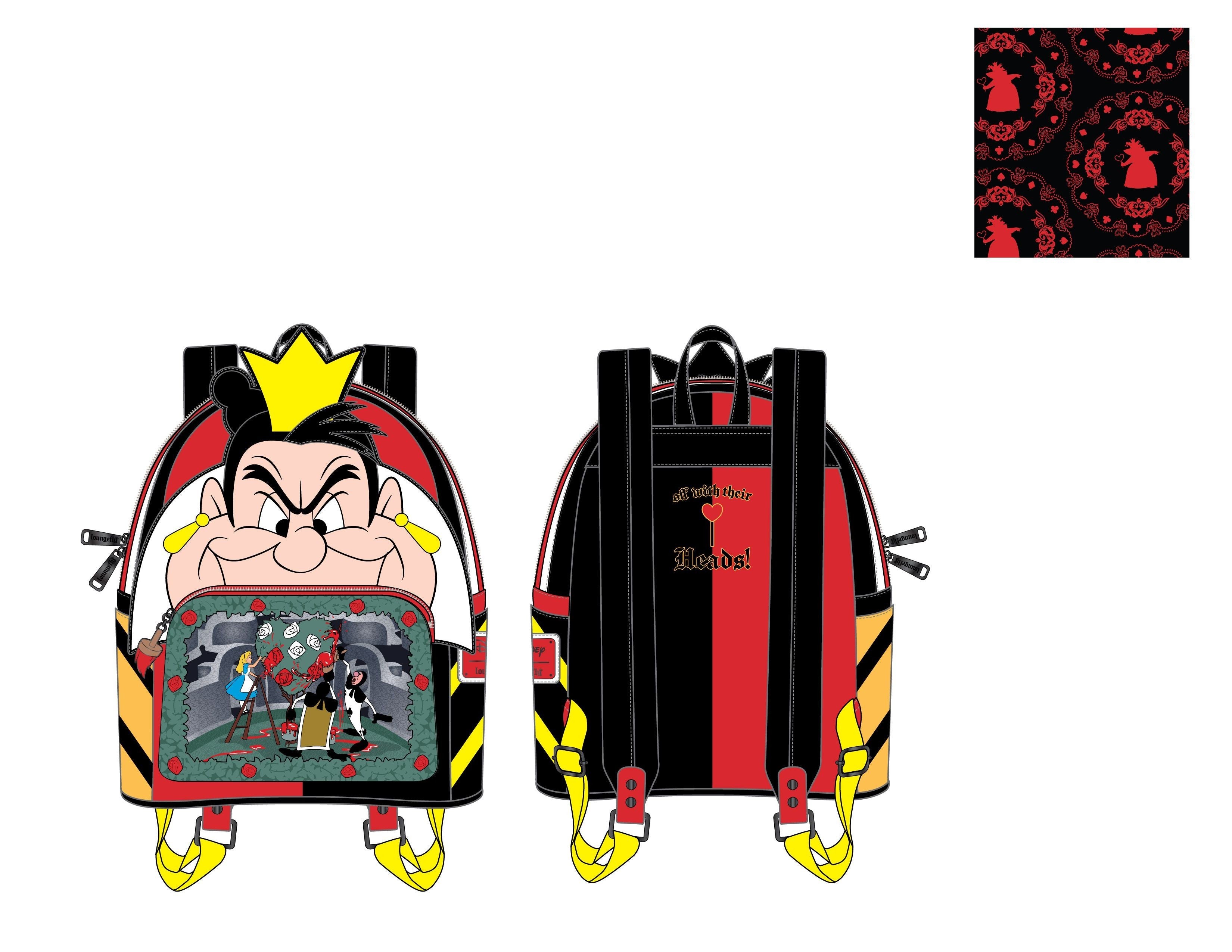 Disney Villains Scene Series Queen of Hearts Mini Backpack  display picture 3