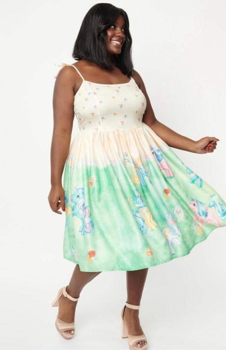 open lace back dress Butterfly Vintage Dress in Cream main image 1