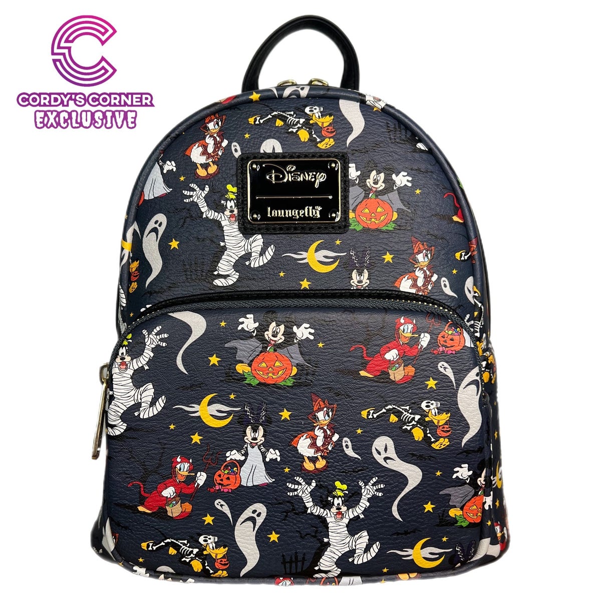 Loungefly Disney Mickey and Friends Halloween Mini Backpack Mickey Mouse and Friends Halloween Loungefly Mini Backpack  main image 3