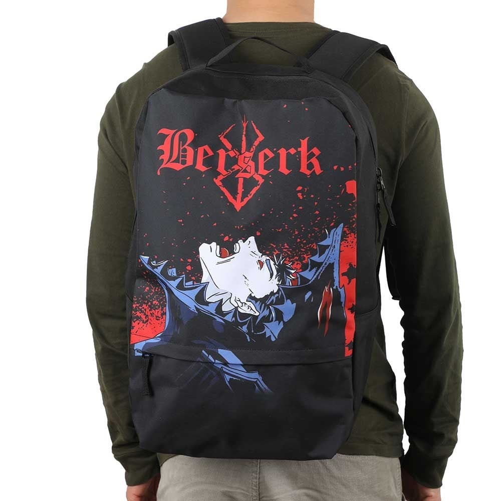 BERSERK BLACK SWORDSMAN SUBLIMATED LAPTOP BACKPACK | Cordy's