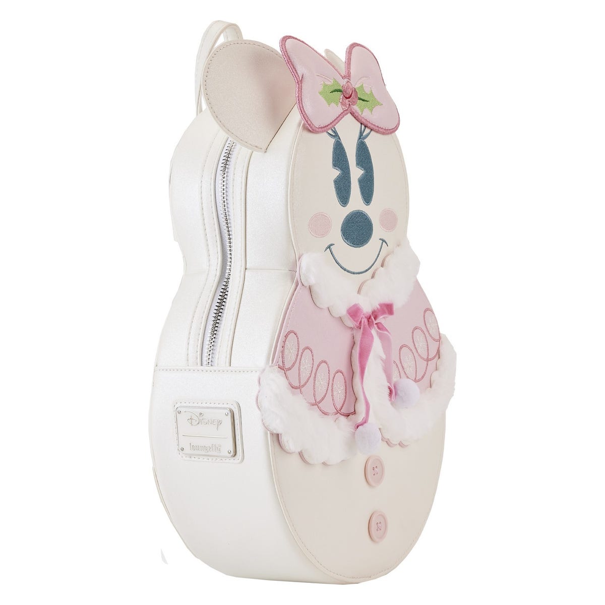 Minnie Mouse Snowman Backpack Loungefly Disney Snowman Minnie Mouse Sequin Cosplay Mini  main image 2
