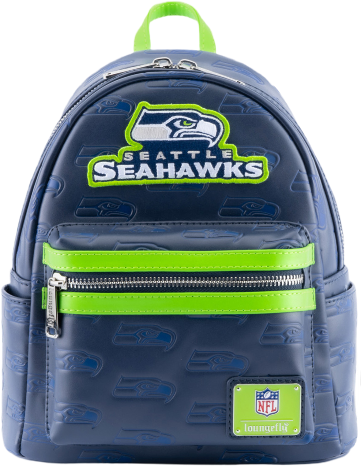 NFL Seattle Seahawks Logo AOP Mini Backpack | Cordy display picture 3