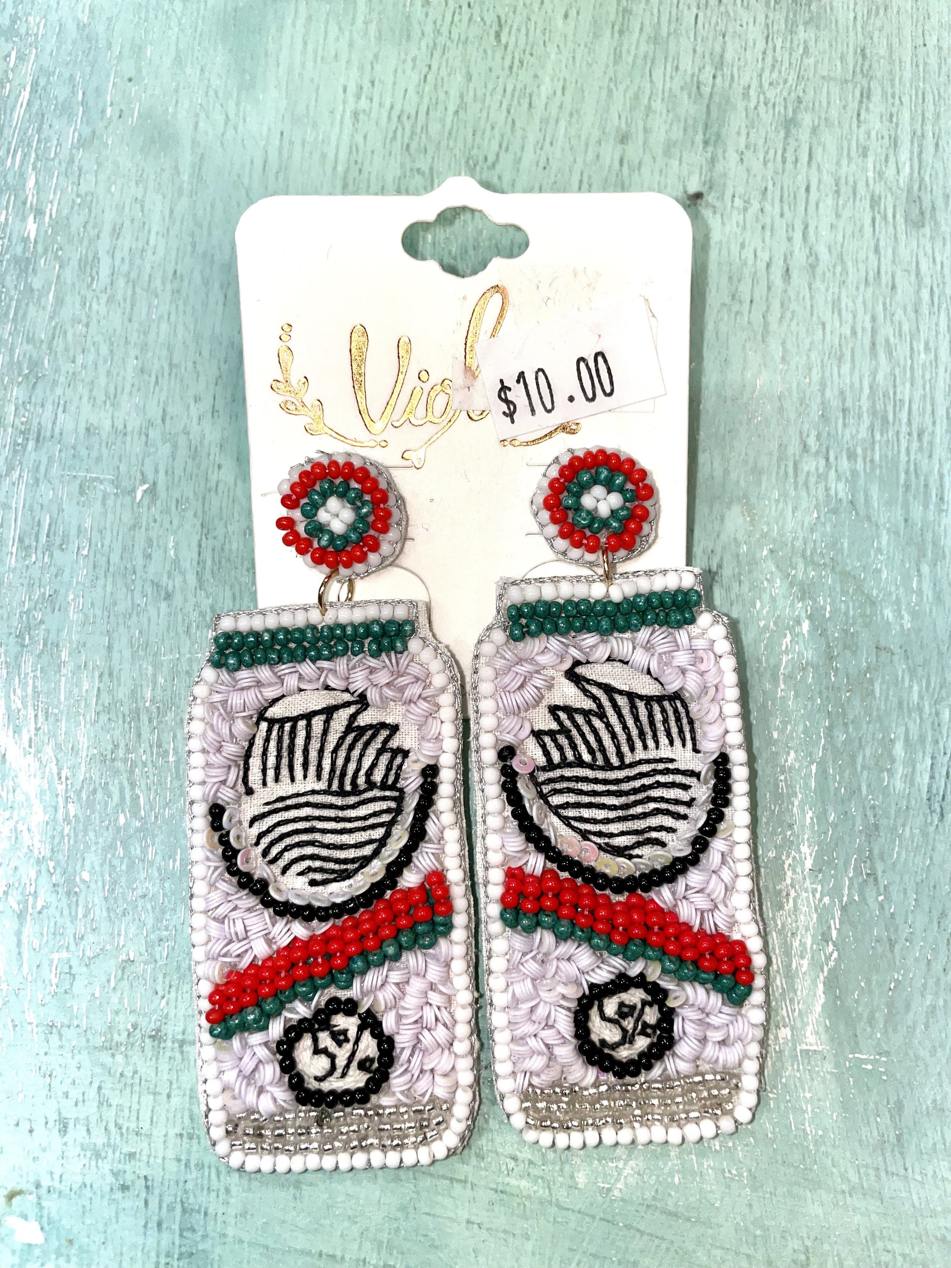White Claw Sea Bead Earrings | Corner 