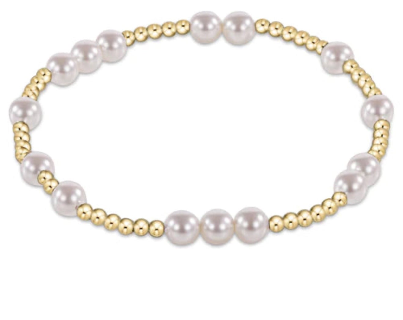 Hope Unwritten 5mm Bead Bracelet - Pearl
