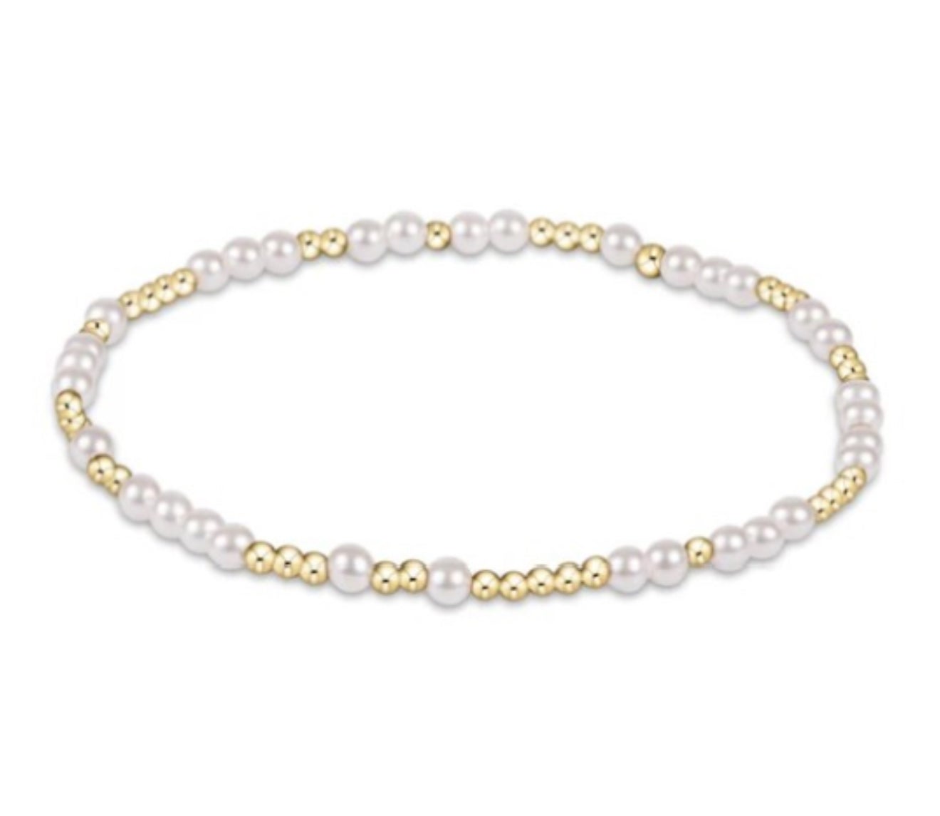 Hope Unwritten 3mm Bead Bracelet - Pearl main image 1