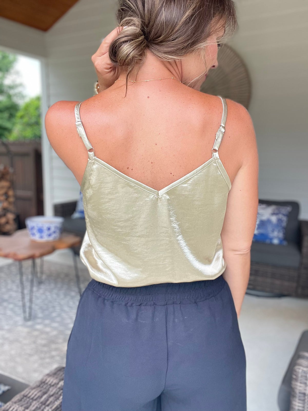Satin V-Neck Cami