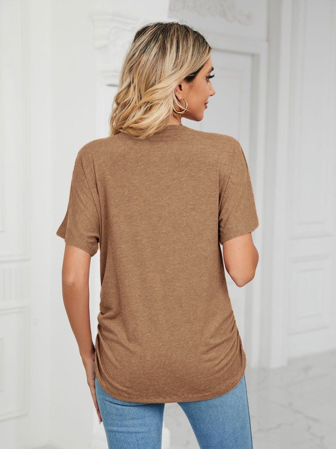 V-Neck Short Sleeve T-Shirt