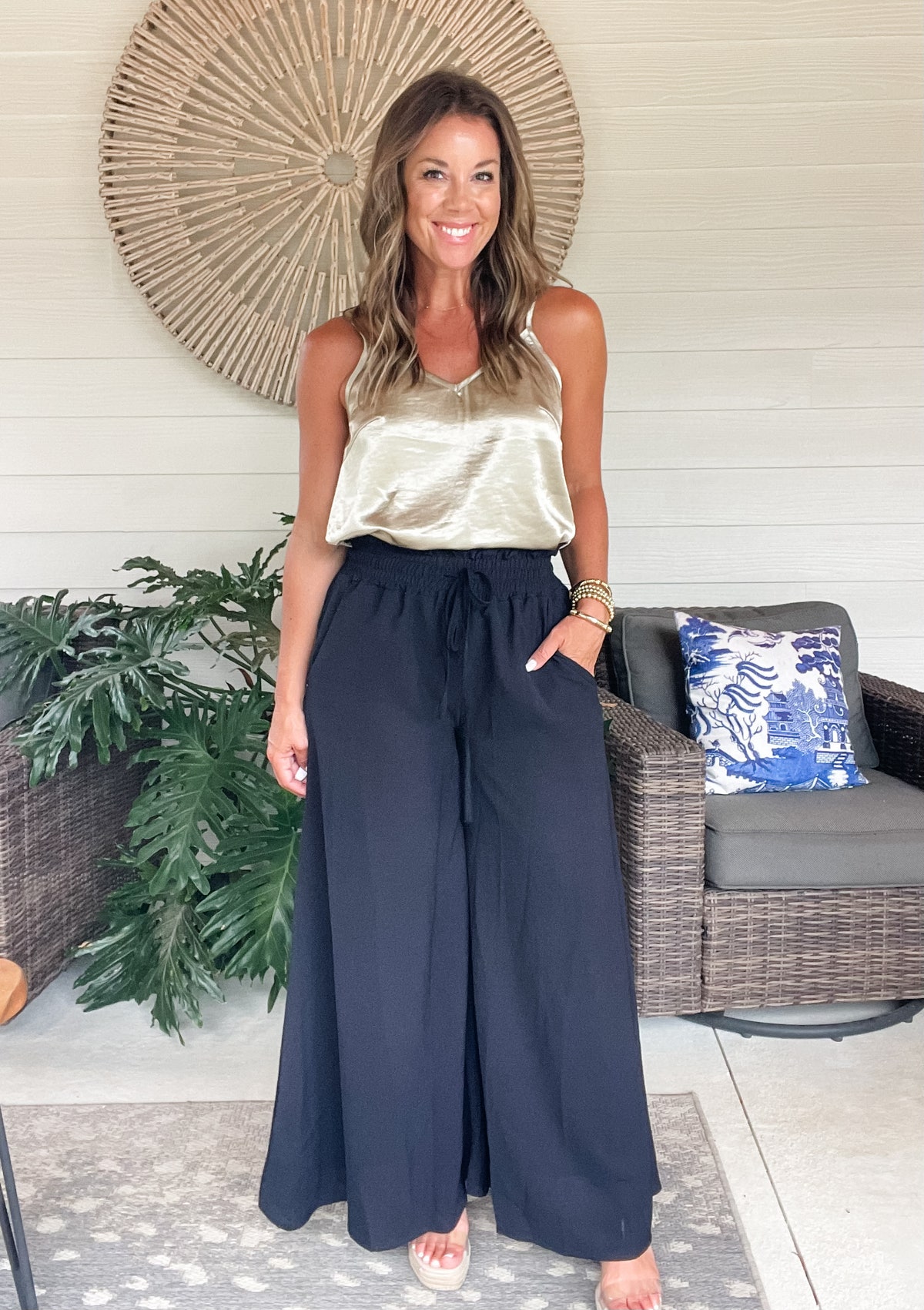 High Waist Wide Leg Pants