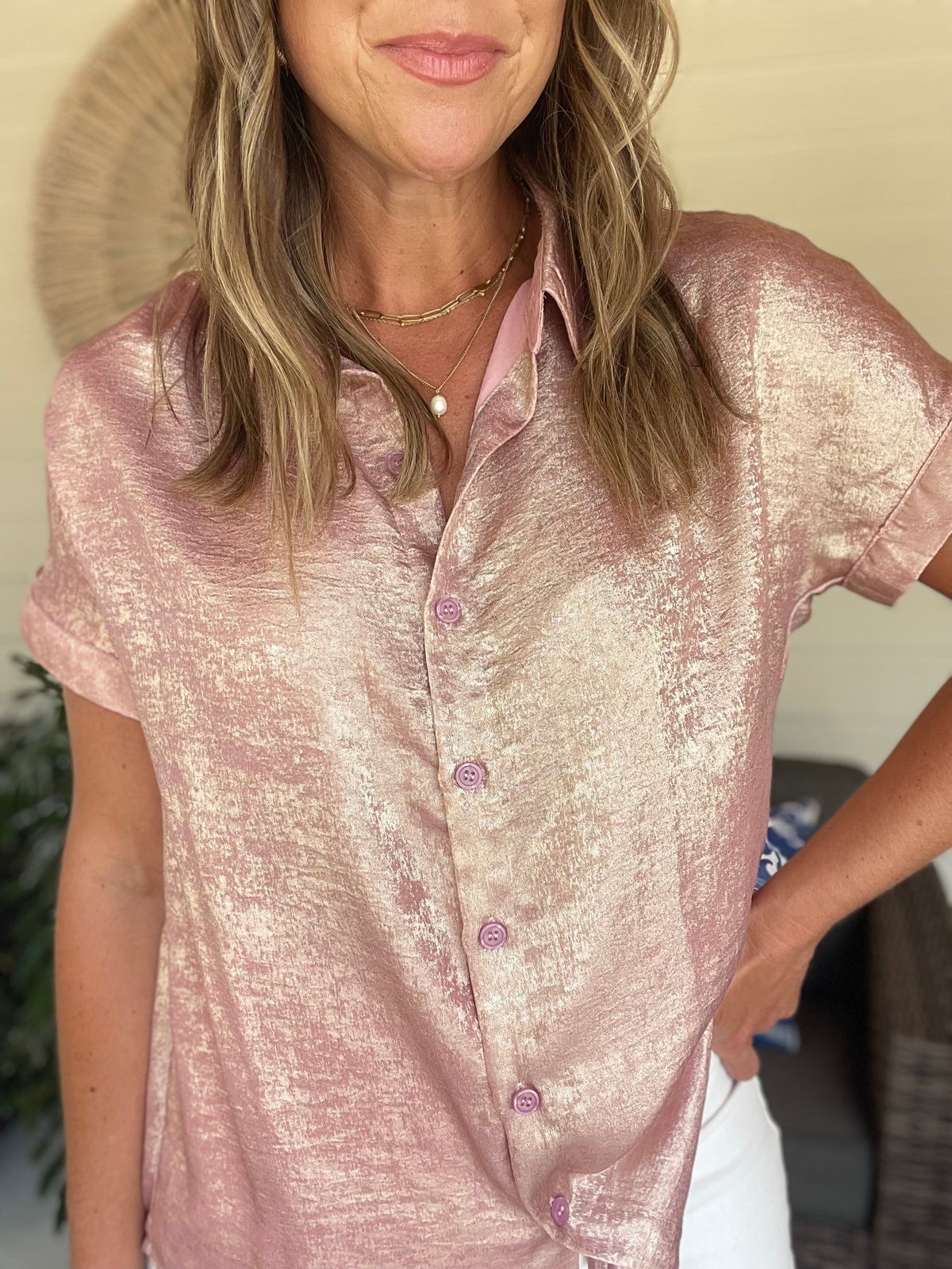 Button Down Short Sleeve Shirt