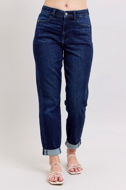 Judy Blue Full Size High Waist Boyfriend Jeans Plus Size