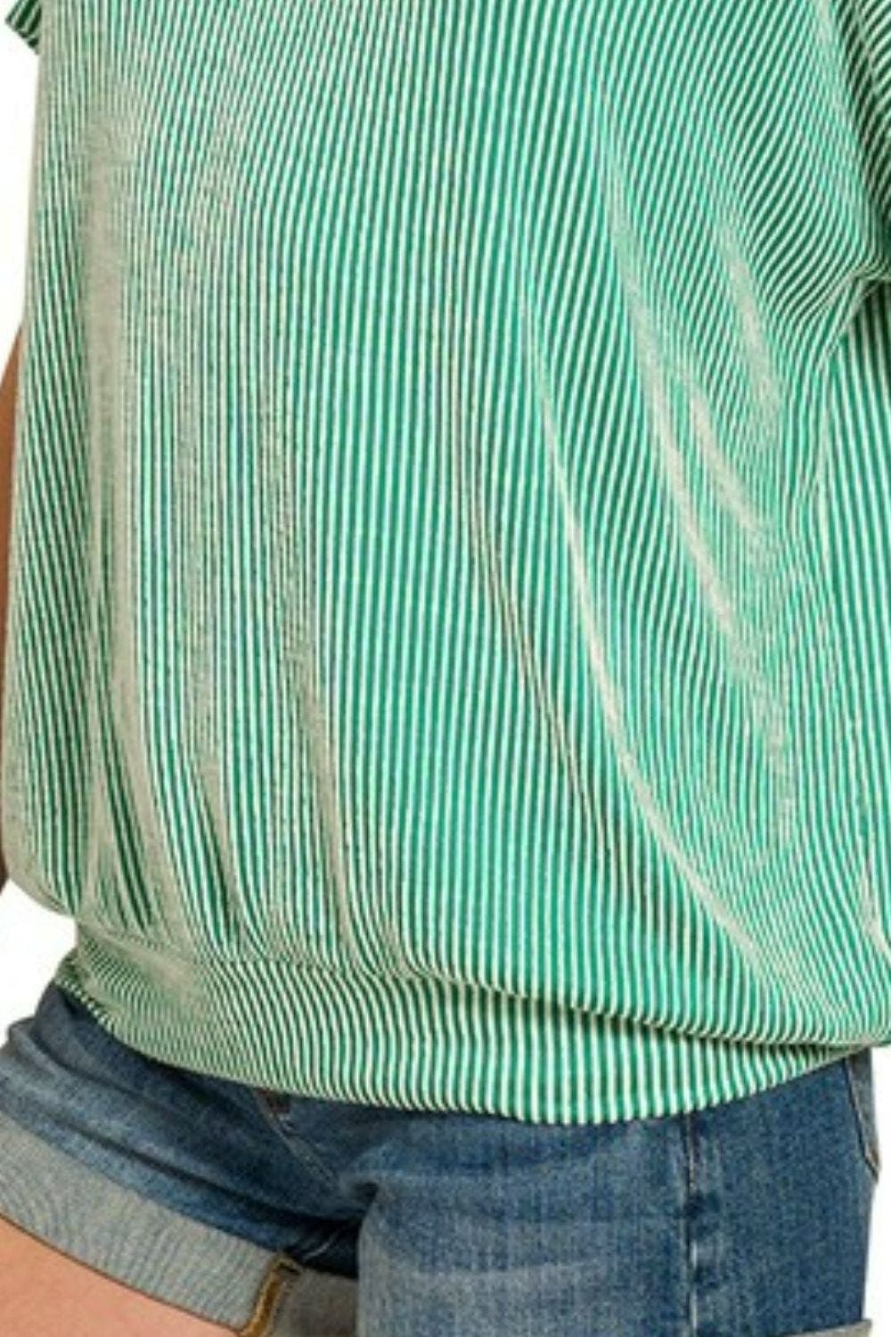 Zenana Corded Rib Short Sleeve T-Shirt