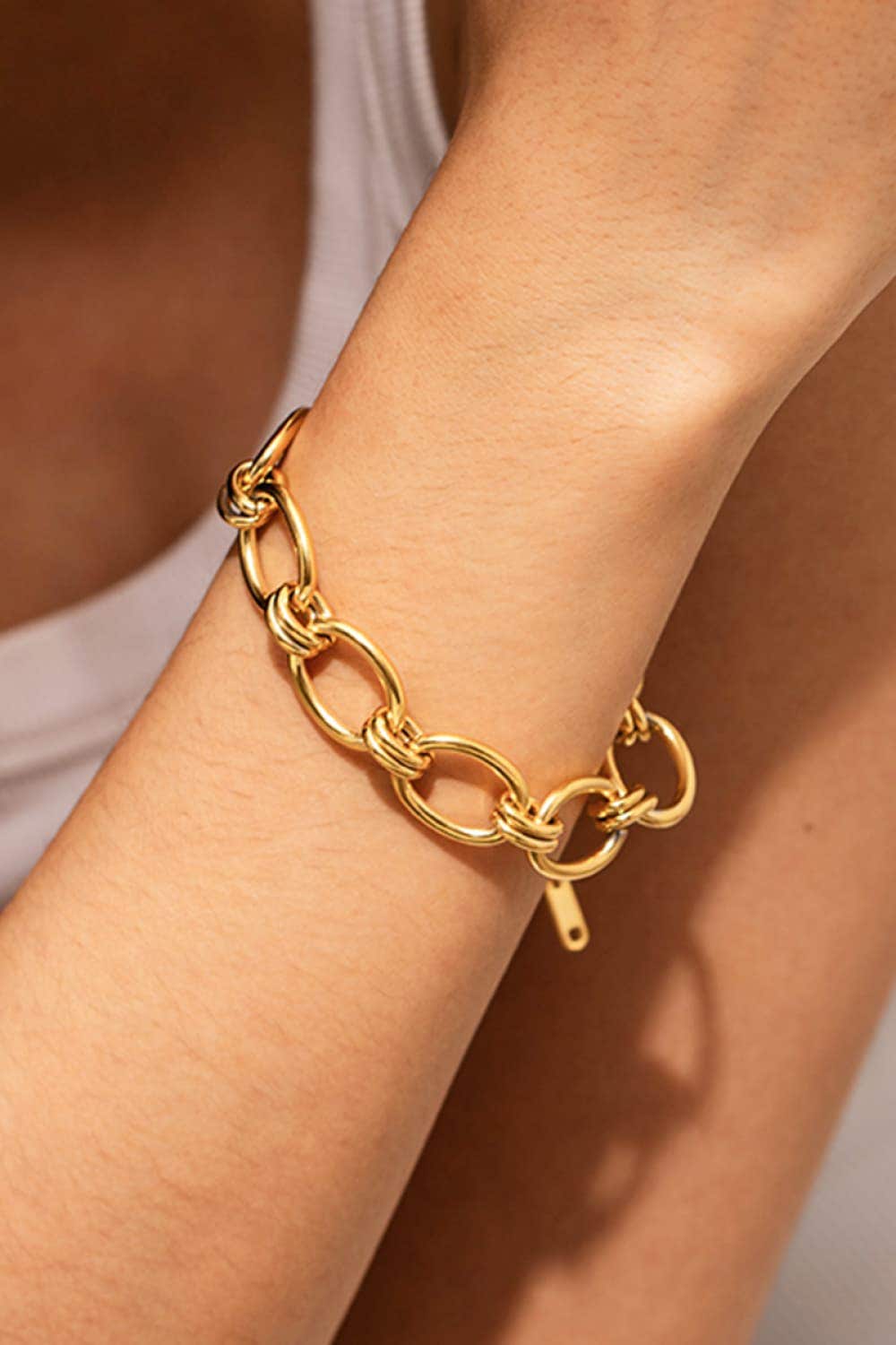 Chunky Chain Stainless Steel Bracelet *Final Sale*