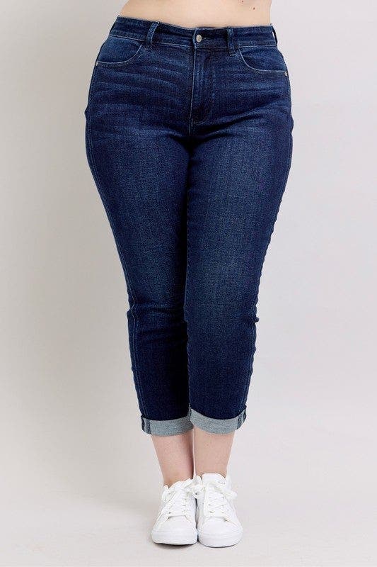 Judy Blue Full Size High Waist Boyfriend Jeans Plus Size