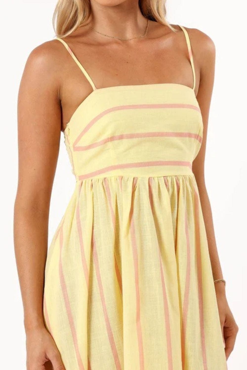 Striped Square Neck Cami Dress