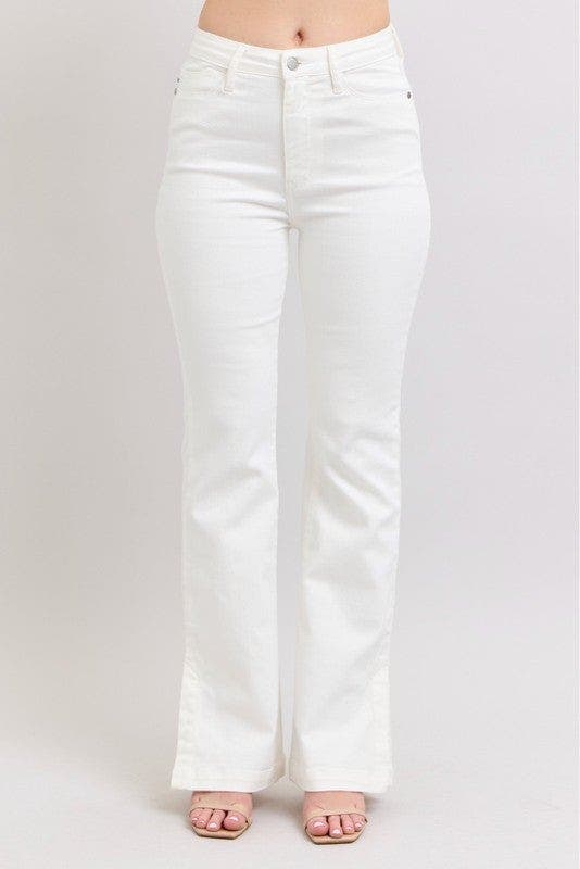 Judy Blue Full Size High Waist Side Slit Slim Bootcut Jeans Plus Size
