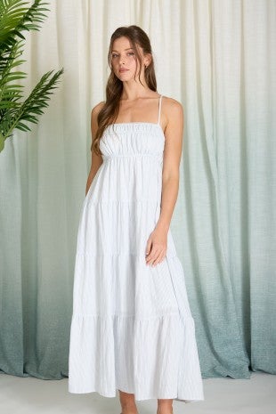 knee length dresses for ladies Ayden Midi Dress - White