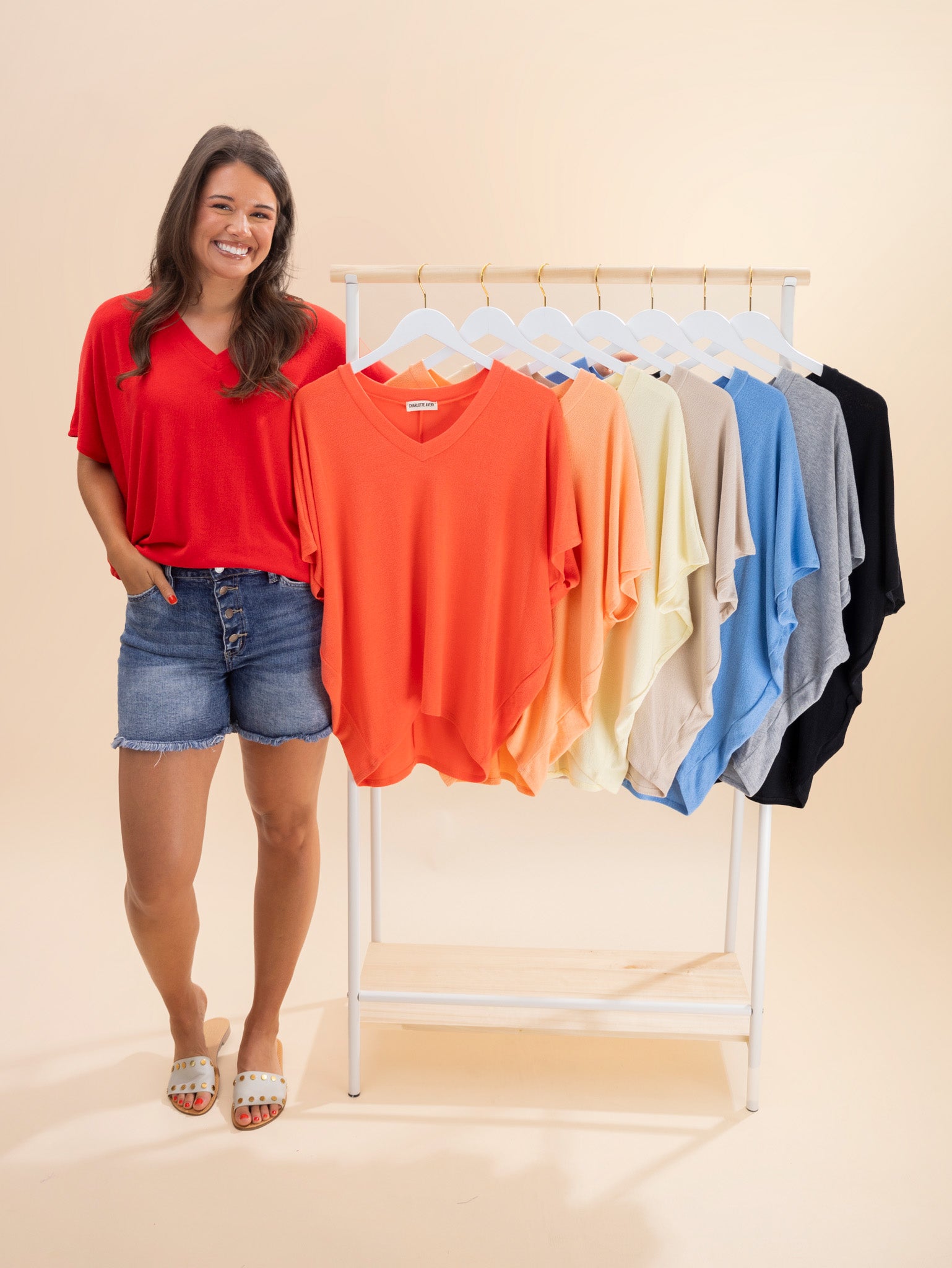 Short Sleeve Dreamy Knit V Neck Top | S - 3X | Great Fashion