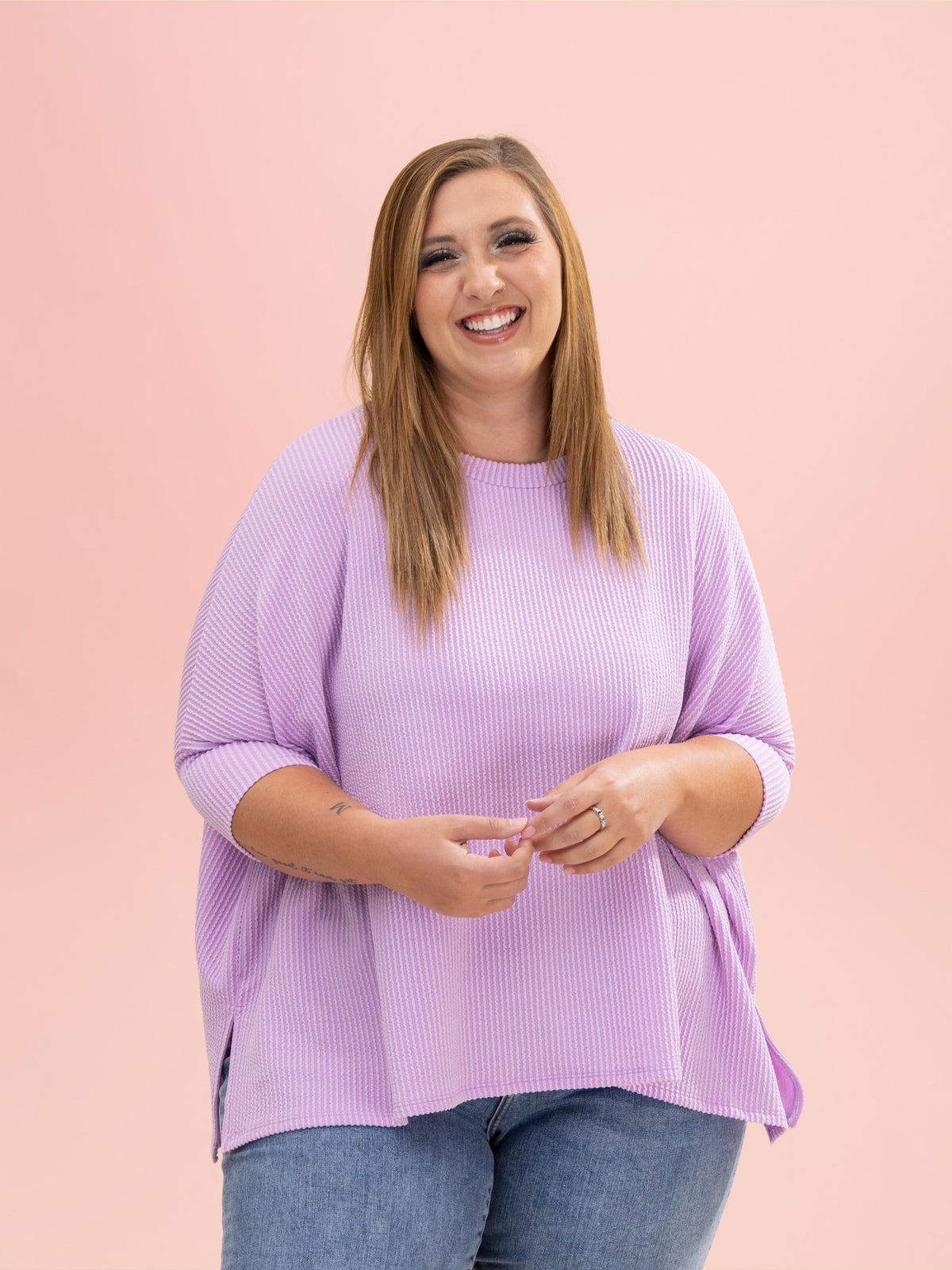 Devine Ribbed Round Neck Top and Pants Set